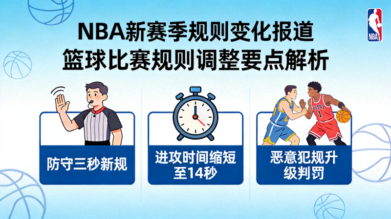 NBA新赛季规则变化报道 - 篮球比赛规则调整